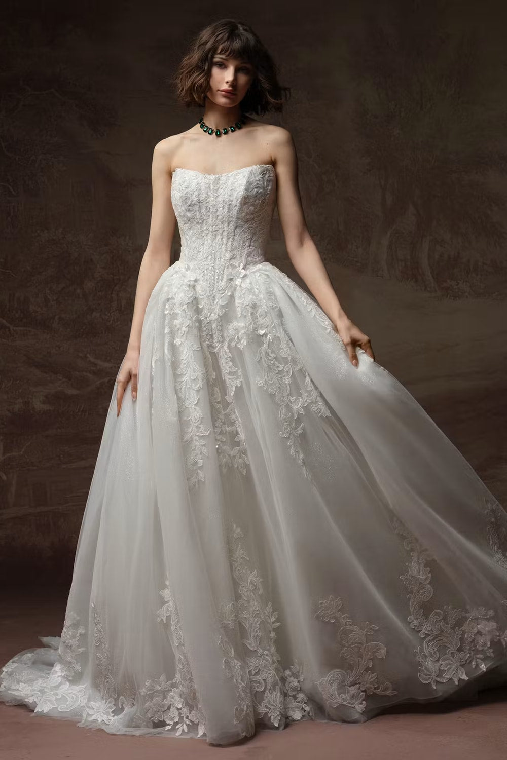 The Romantic Appeal of Illusion Back Bridal Style