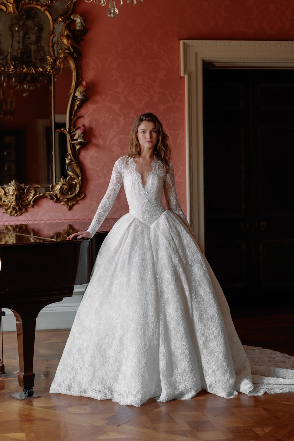 The Romance of Cathedral Train Gowns by Sareh Nouri