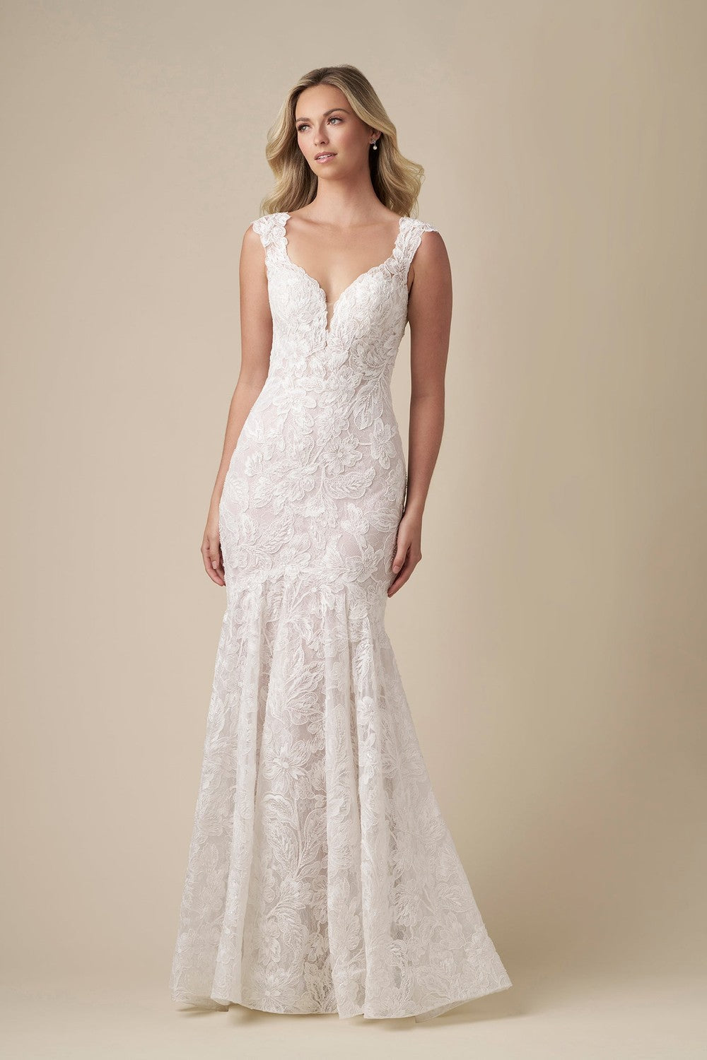 The Quiet Drama of Danielle Caprese V-Back Gowns