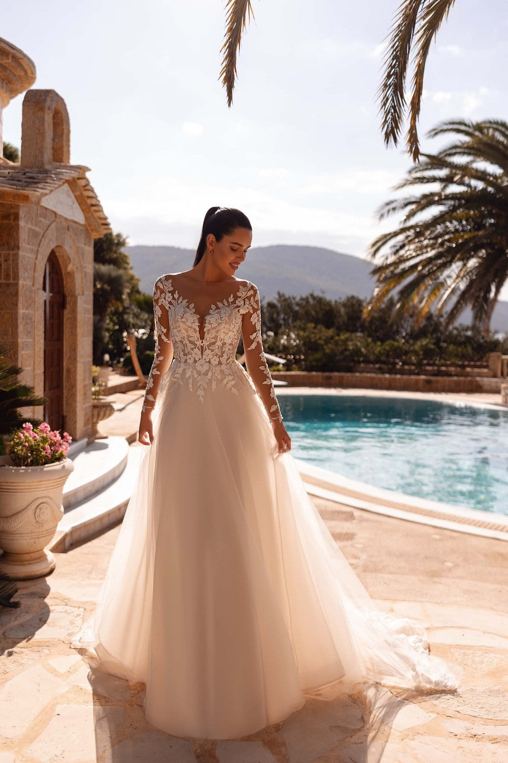 Romantic Movement in Demetrios Whimsical Wedding Dresses