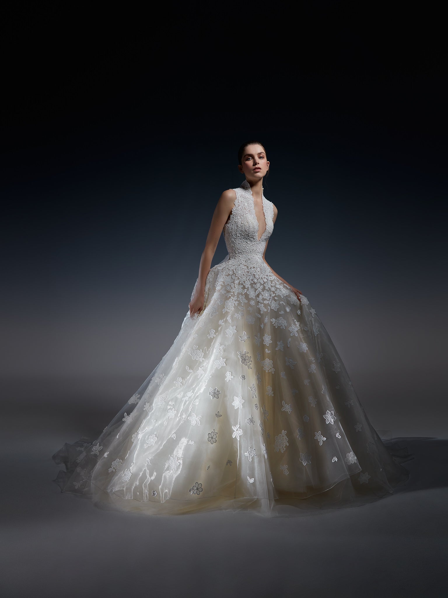 The Effortless Elegance of V-Neck Wedding Dresses