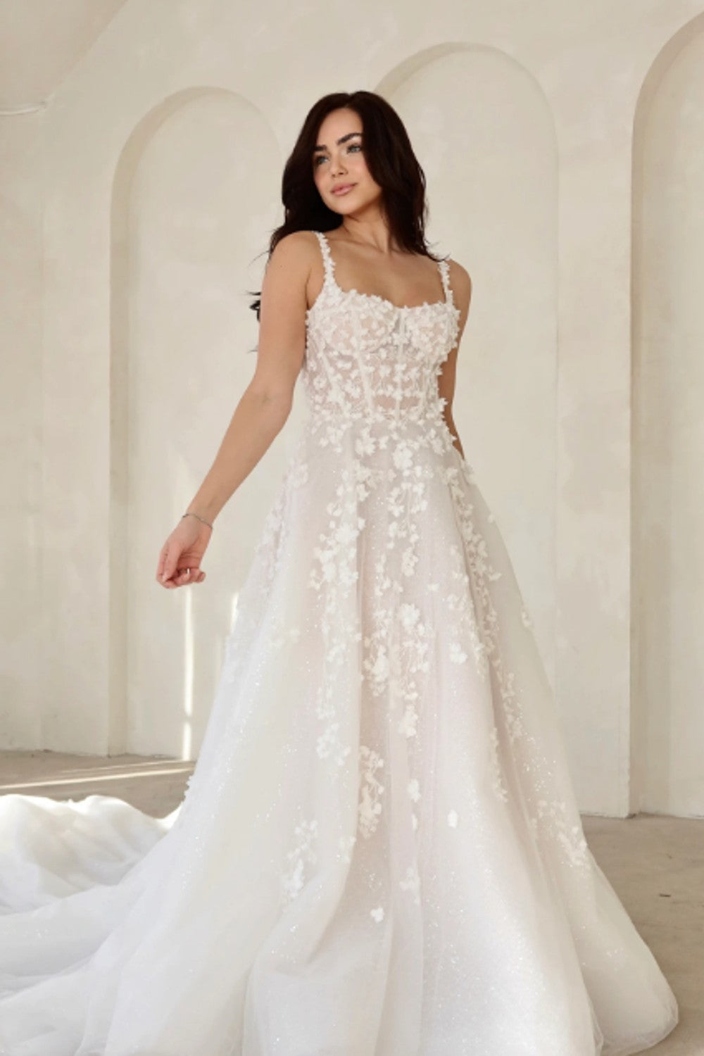 Modern Romance in Square Neck Wedding Dresses