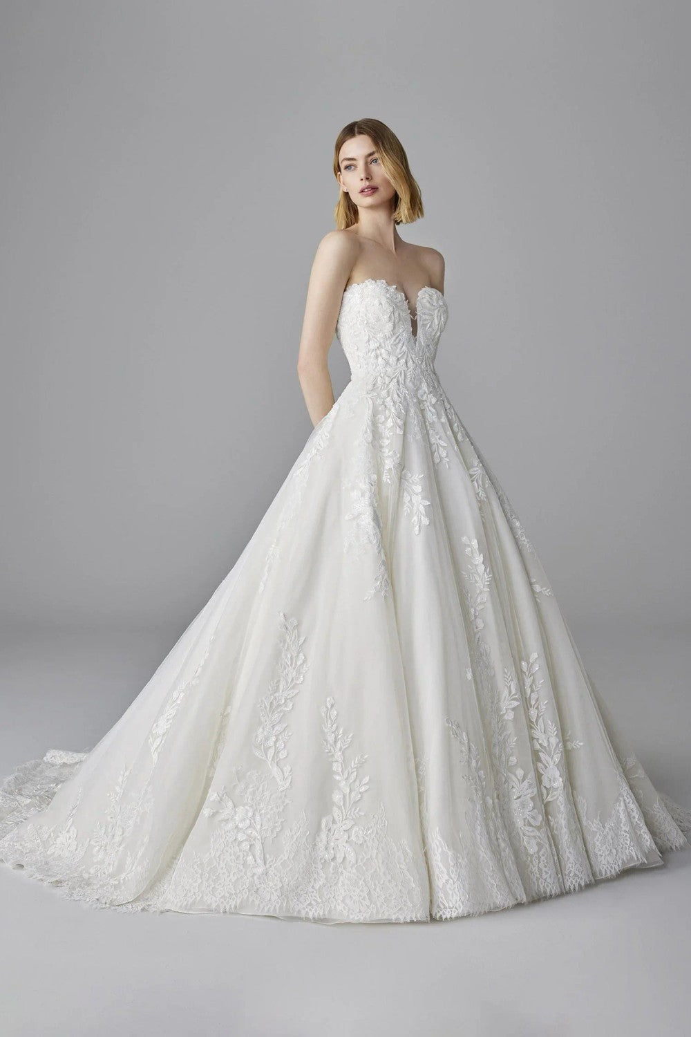 Romantic Embroidery in Pronovias Bridal Design
