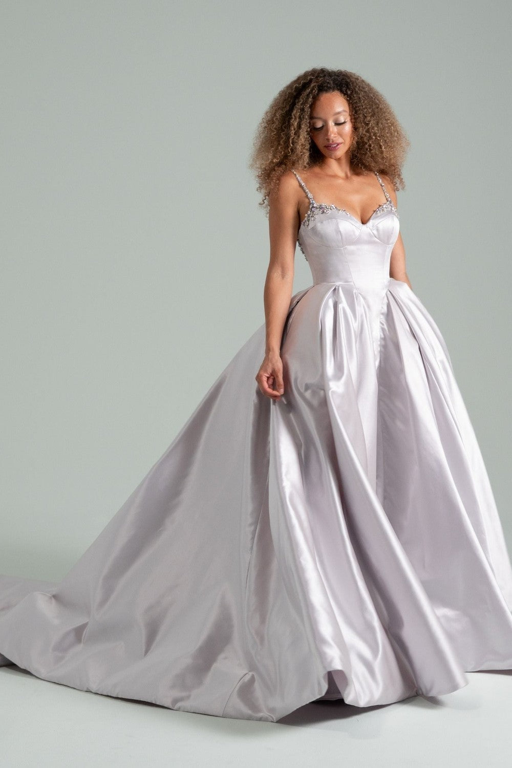 Luminous Silver Gray Bridal Style with Hayley Paige