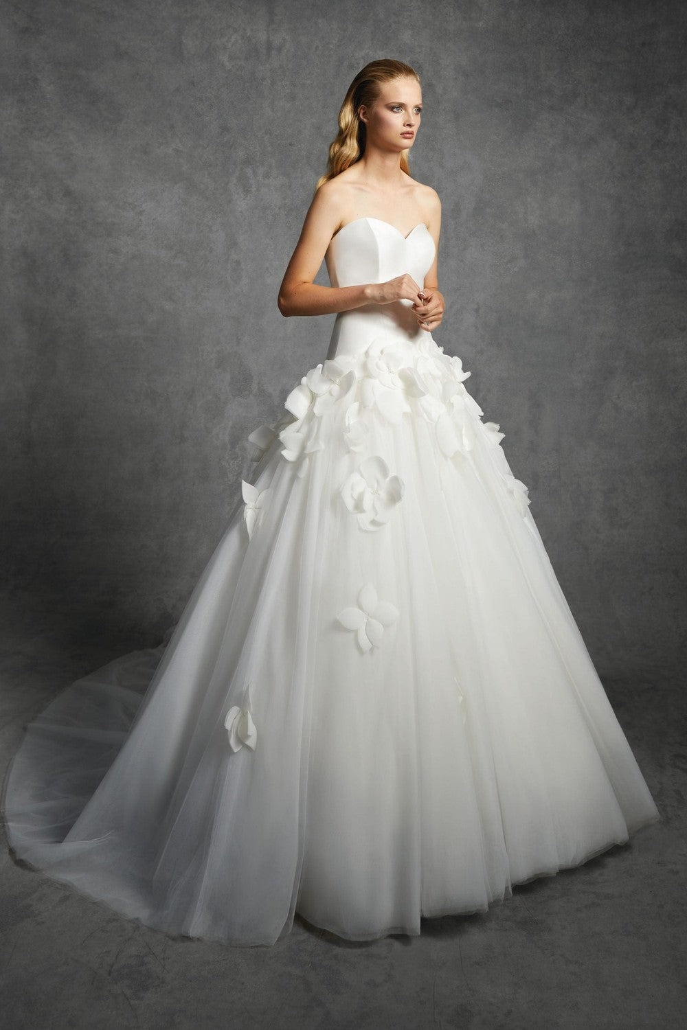3D Floral Drop-Waist Ball Gown With Detachable Topper And Train by Viktor & Rolf — image 2 of 3