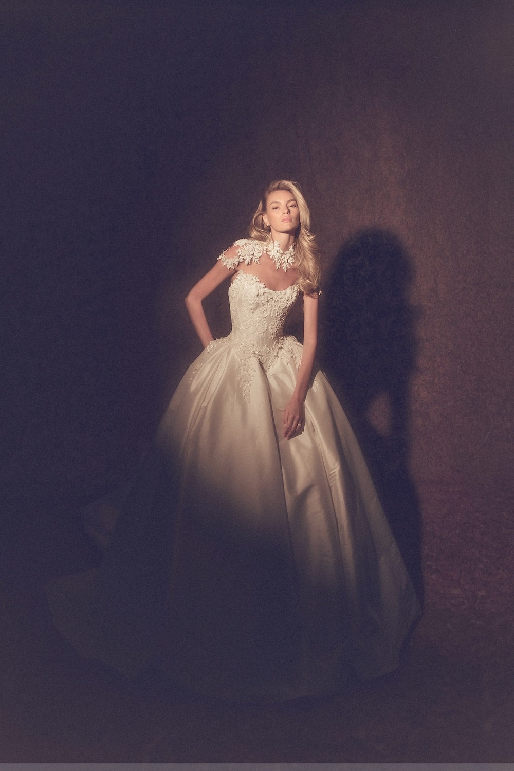 Modern Ball Gown with Detailed Bodice and Bodysuit by Pnina Tornai — image 3 of 3