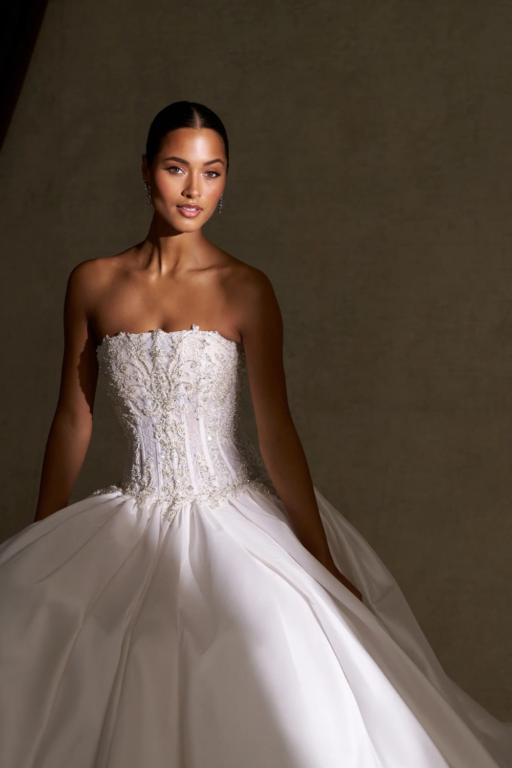 Romantic Strapless Ball Gown with Lace Bodice by Allure Bridals — image 2 of 4