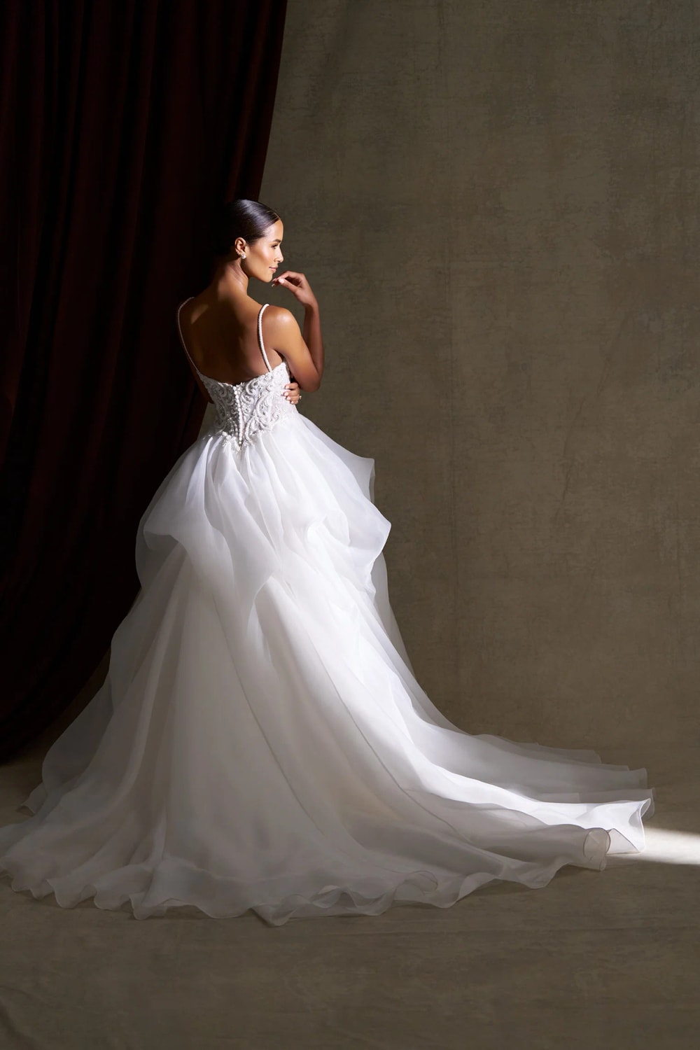Voluminous Ball Gown with Flowing Skirt and Soft Pickups by Allure Bridals β image 4 of 4
