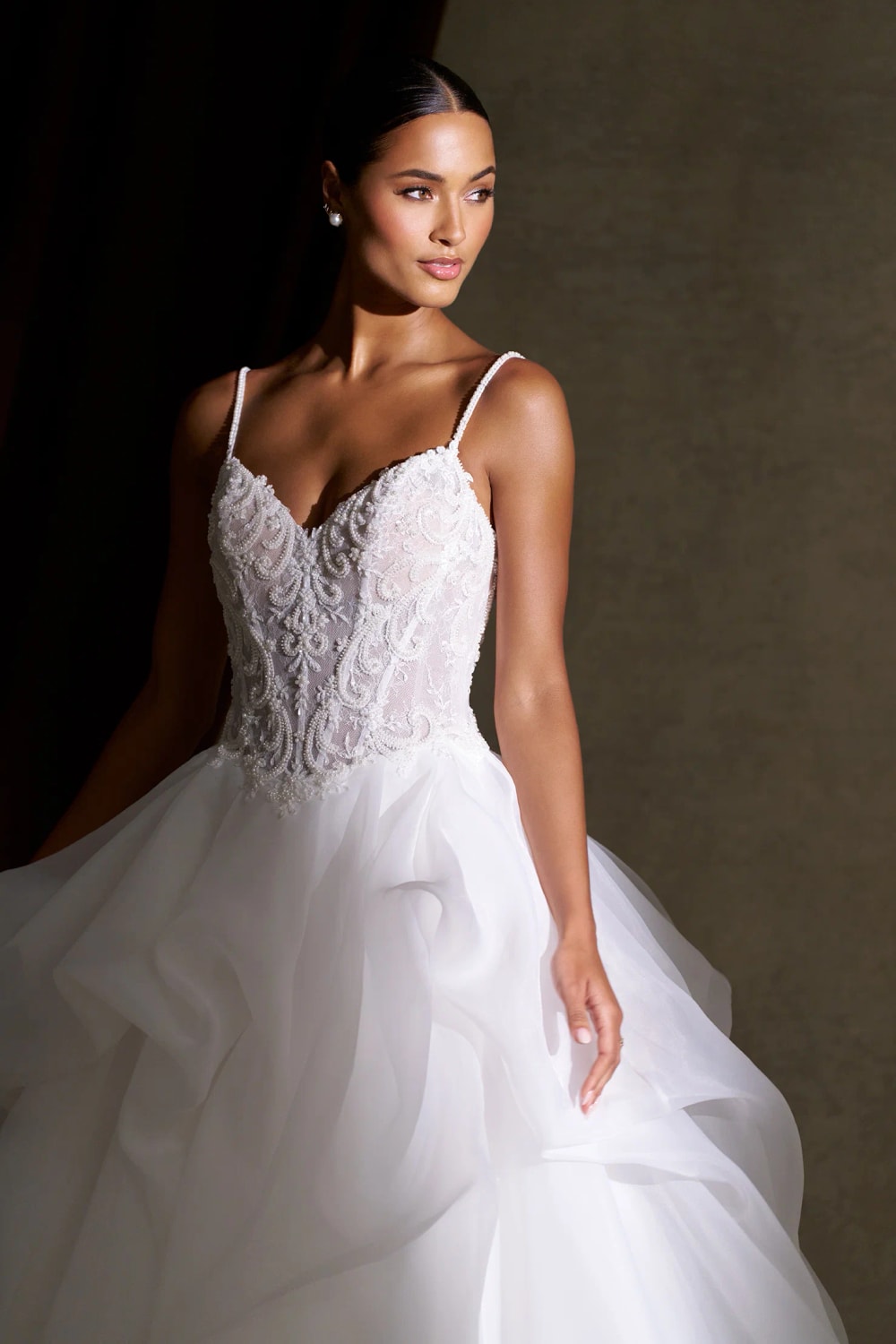 Voluminous Ball Gown with Flowing Skirt and Soft Pickups by Allure Bridals β image 2 of 4