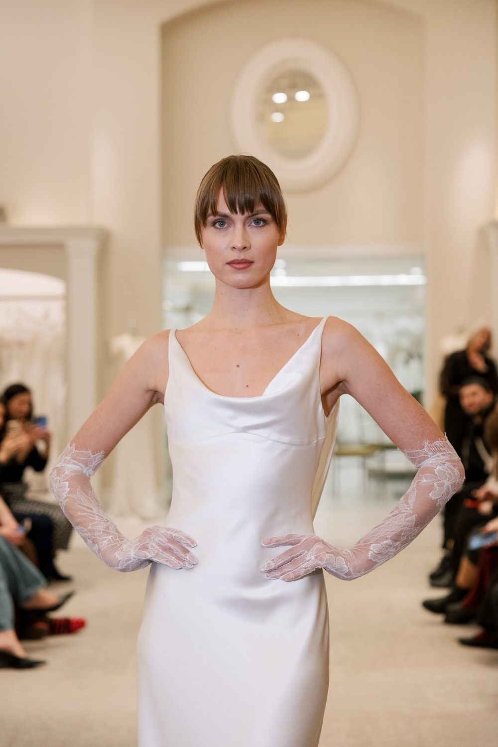 Chic and Simple Sheath Wedding Dress by Love by Pnina Tornai — image 2 of 4
