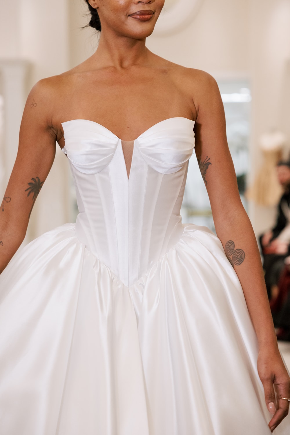 Chic and Simple Drop Waist Ball Gown by Love by Pnina Tornai — image 2 of 3