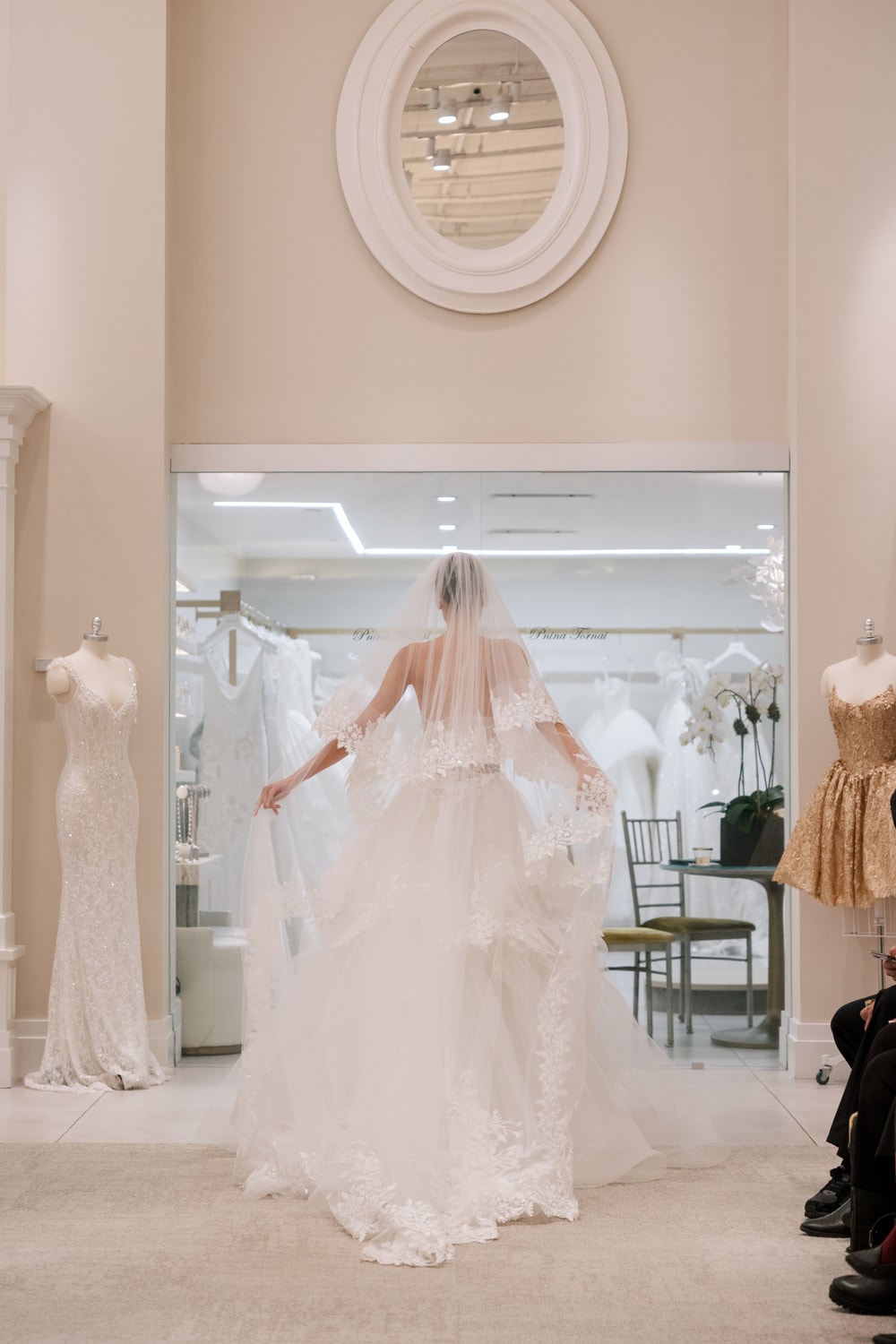 Romantic Ball Gown with Floral Lace Detailing by Love by Pnina Tornai — image 4 of 4