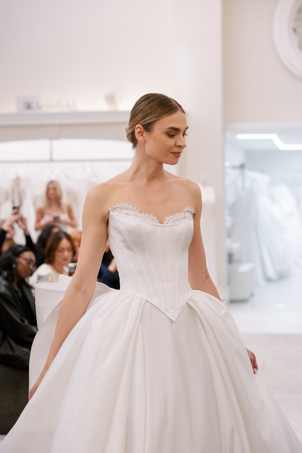 Dramatic Ball Gown with Lace Train Detailing by Love by Pnina Tornai β image 3 of 4