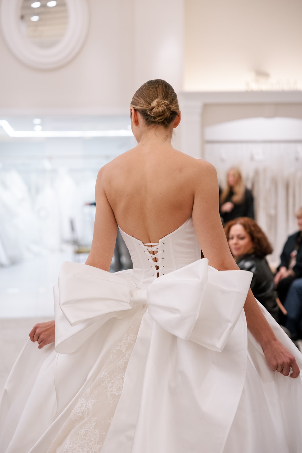 Dramatic Ball Gown with Lace Train Detailing by Love by Pnina Tornai — image 2 of 4
