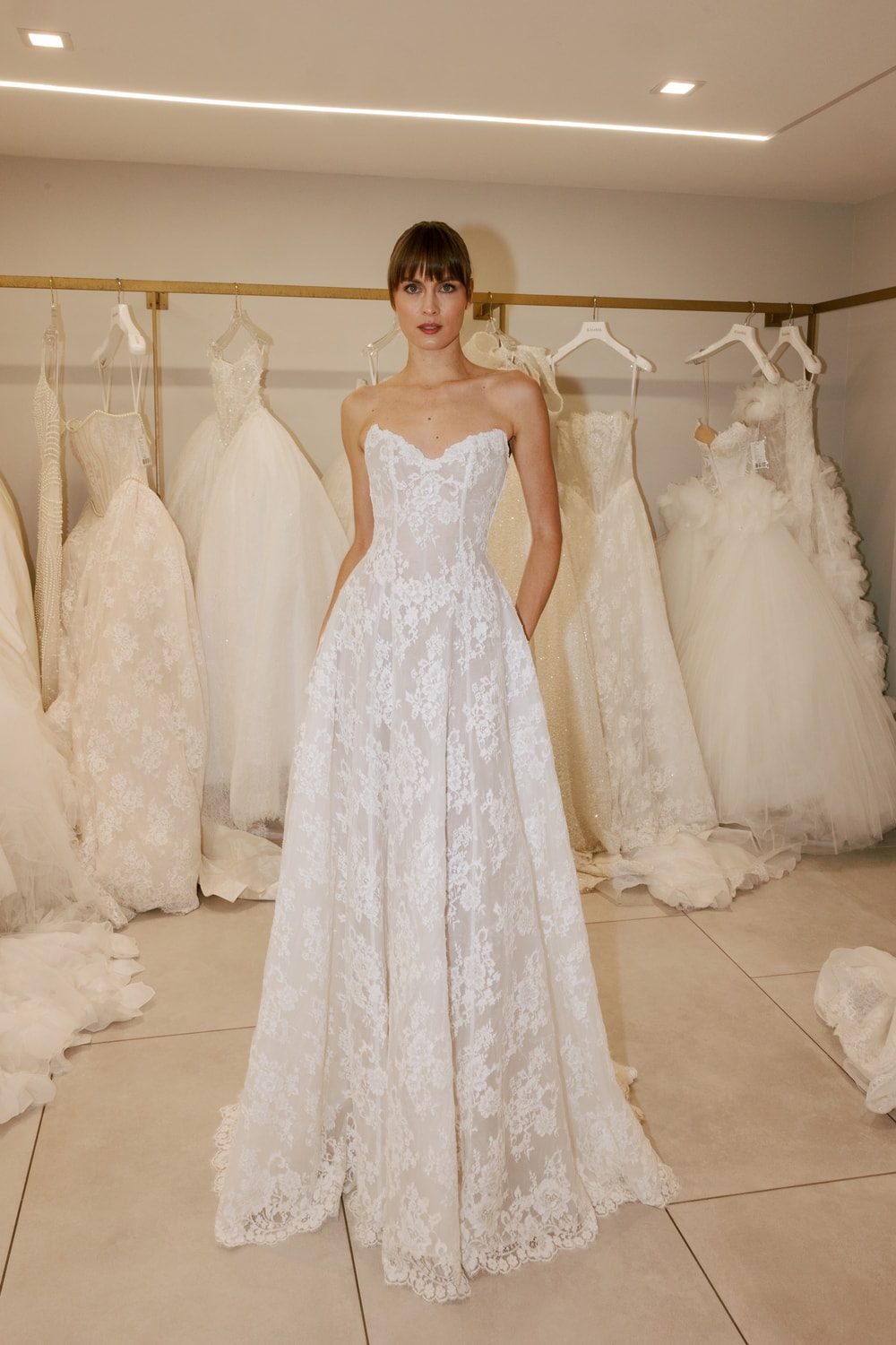 Love by Pnina Tornai Lace A-Line Gown Love by Pnina Tornai Lace A-Line Gown