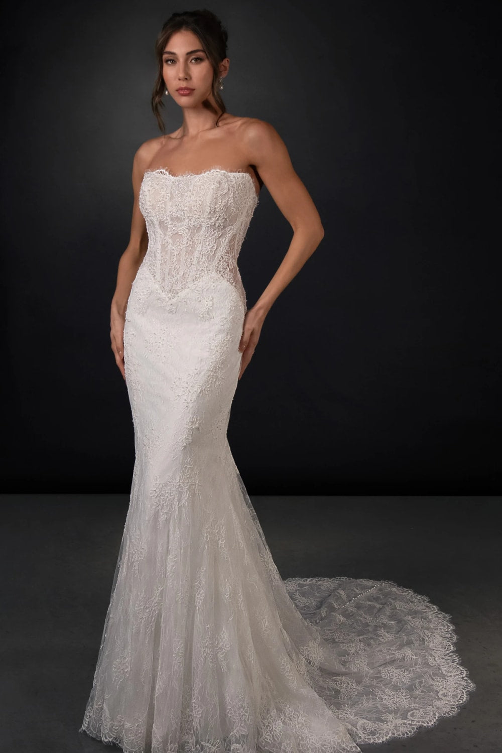Whimsical and Romantic Fit-And-Flare Wedding Dress by Martina Liana β image 3 of 5