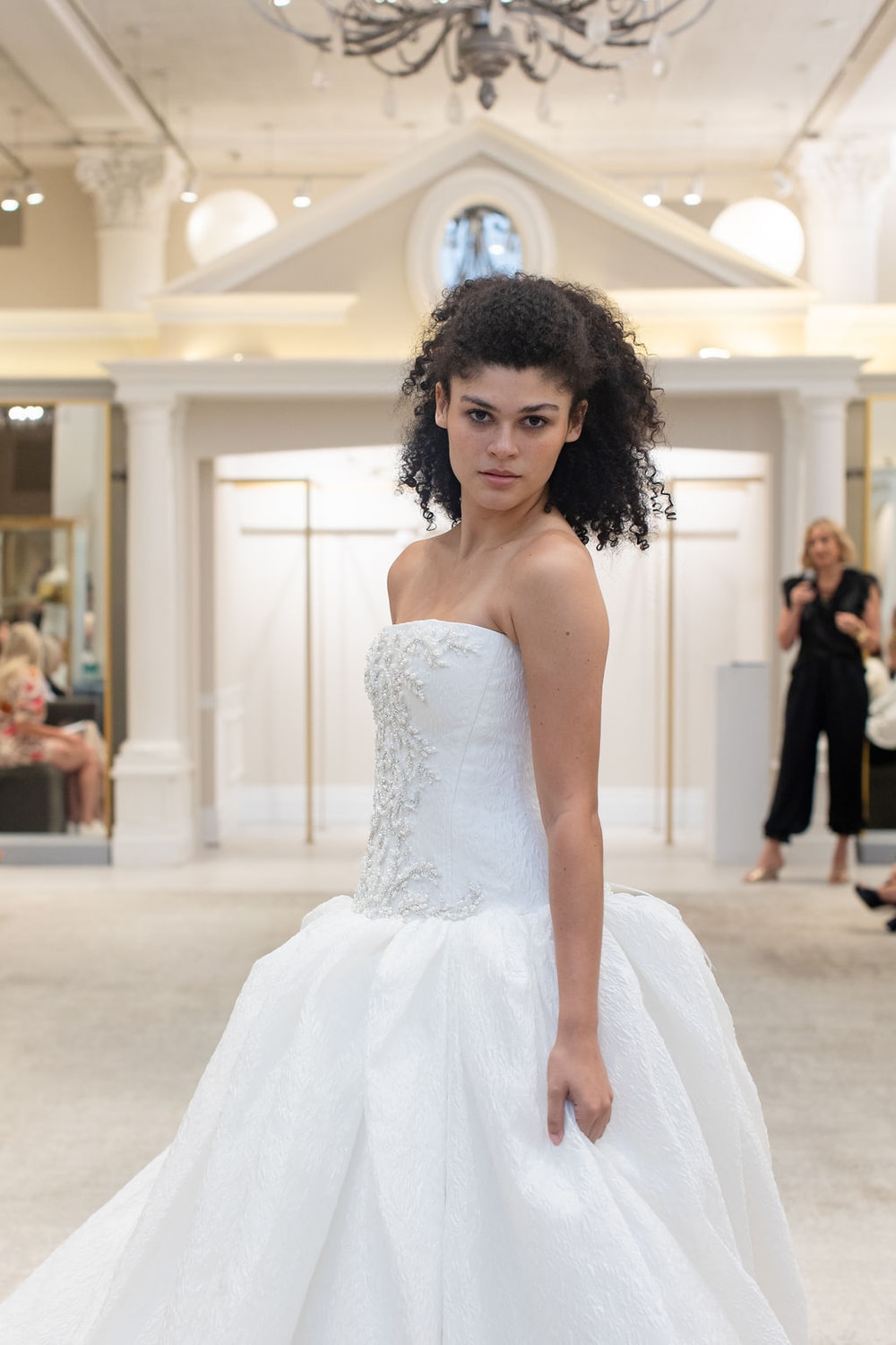 Regal Strapless Ball Gown with Beaded Details by Martina Liana for Kleinfeld — image 1 of 2