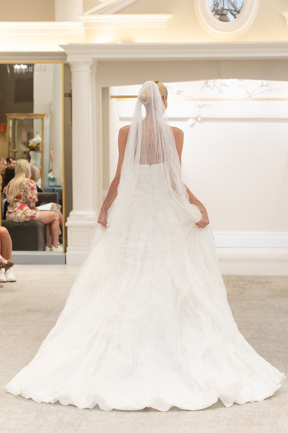 Modern and Simple Ball Gown with Straight Neckline by Martina Liana for Kleinfeld — image 4 of 4