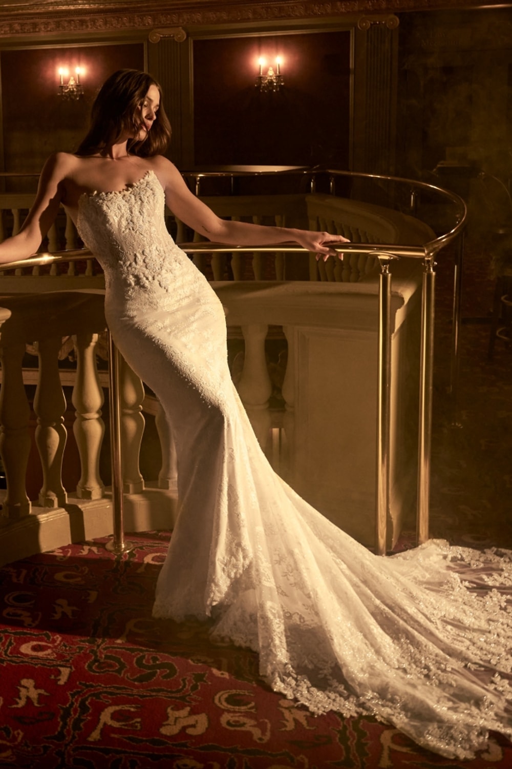 Beaded and Detailed Fit-And-Flare Wedding Dress with Cat-Eye Neckline by Maggie Sottero — image 3 of 4
