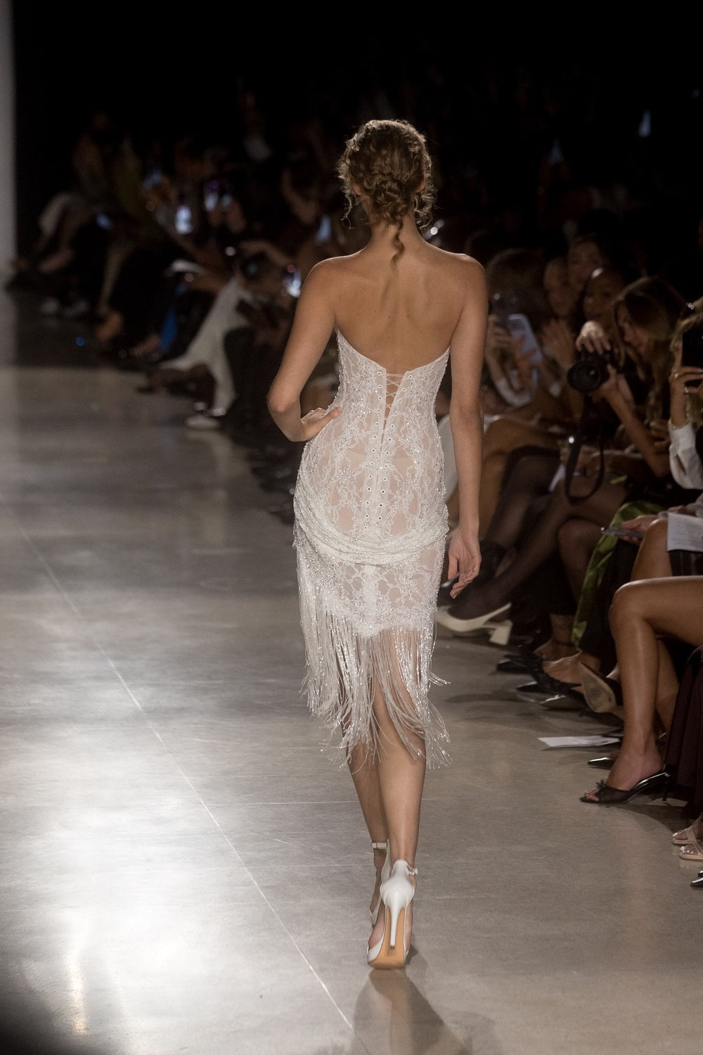 Lace and Detailed Mini Dress by Pnina Tornai — image 3 of 3