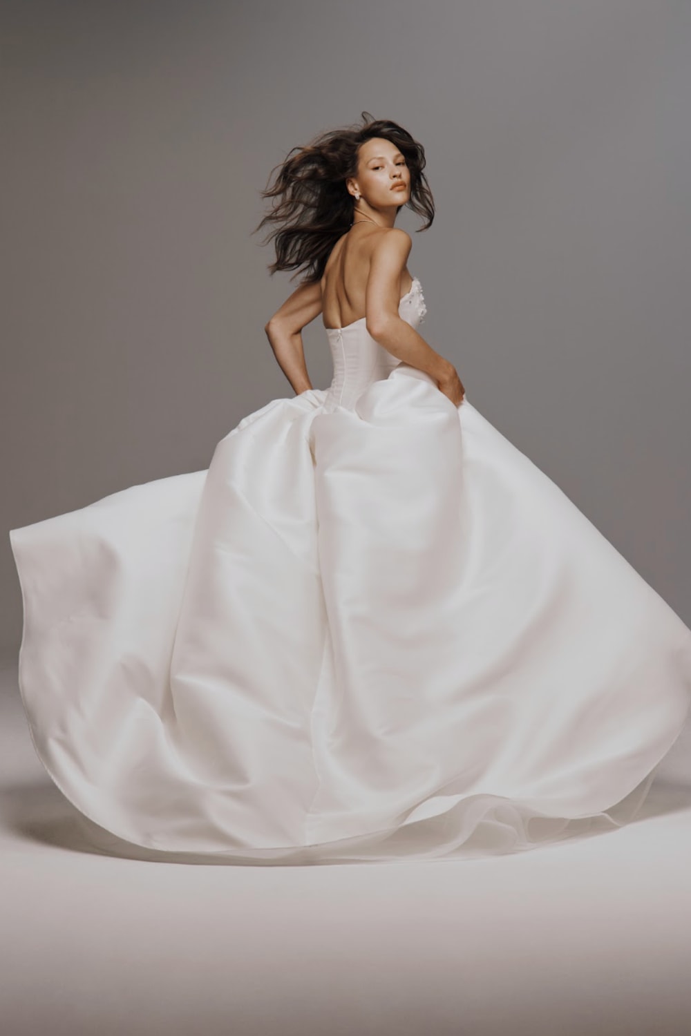 Beaded and Embellished Bodice Drop Waist Ball Gown by Nicole + Felicia For Kleinfeld — image 2 of 3