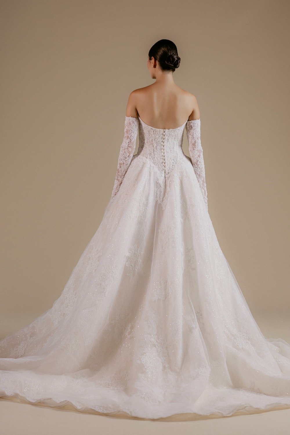 Detailed Sweetheart Ball Gown with Detachable Sleeves by Viola Chan for Kleinfeld β image 2 of 4