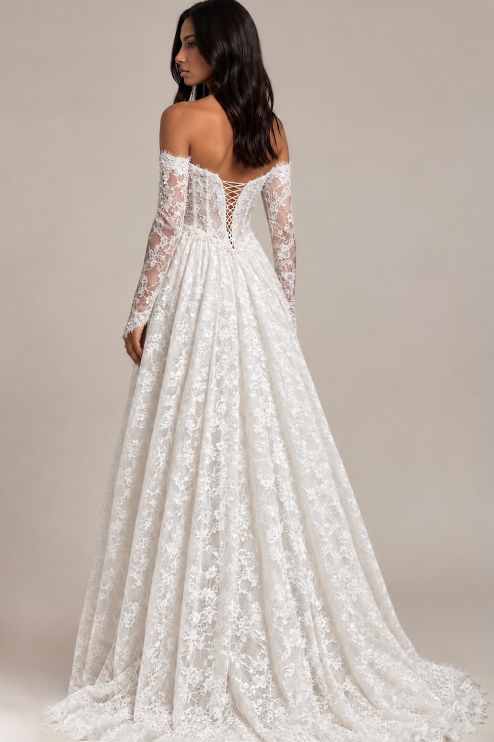Romantic Lace A-Line Wedding Dress with Sweetheart Neckline by Martina Liana for Kleinfeld — image 2 of 2