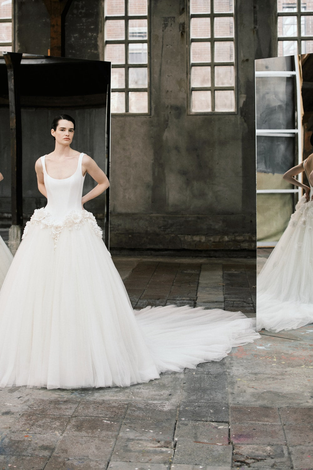Sculptural and Romantic Ball Gown with 3D Florals by Viktor & Rolf — image 1 of 2