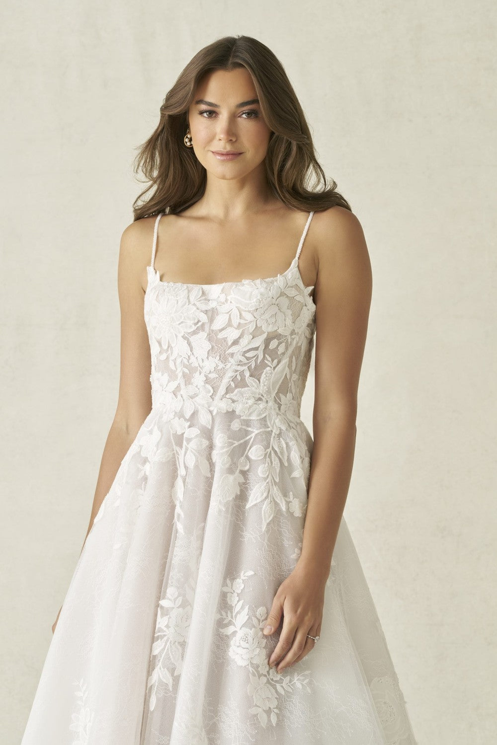 Beaded Floral A‑Line Wedding Dress by Allure Bridals — image 2 of 3