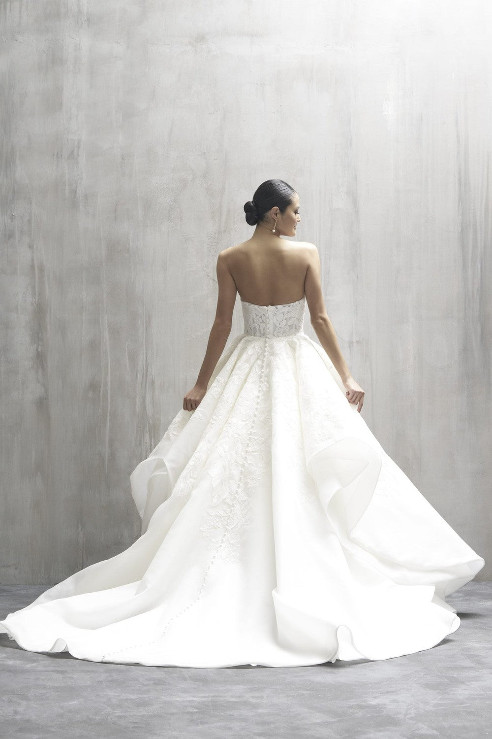 Dramatic And Ethereal Tiered Ball Gown by Allure Bridals — image 2 of 2