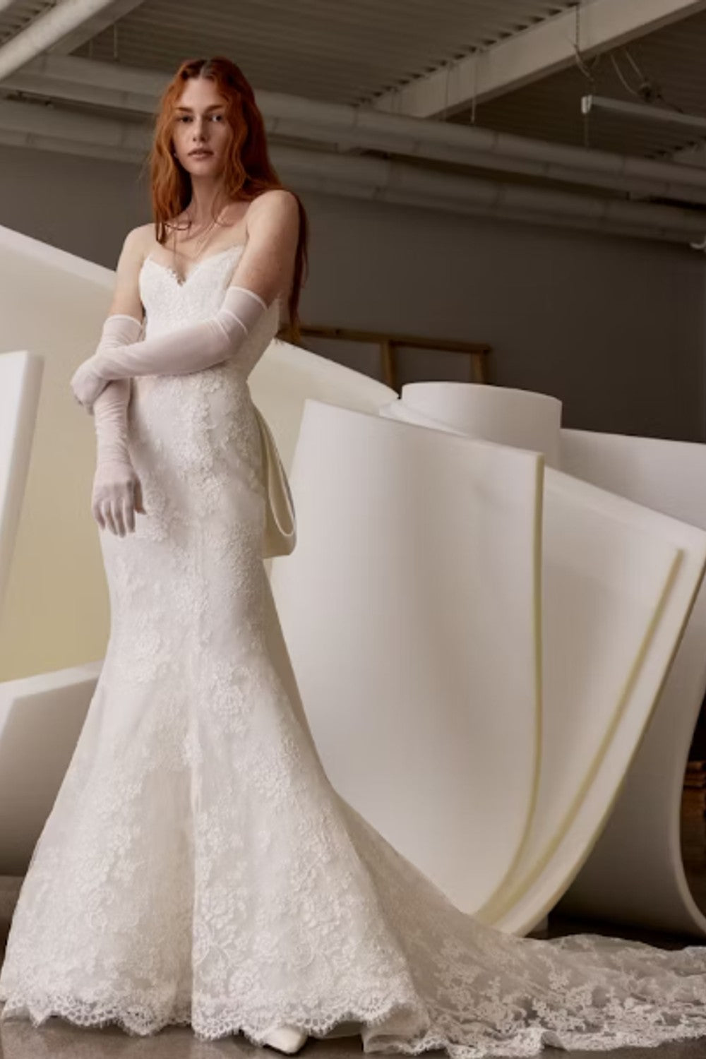 Lace Fit-And-Flare Wedding Dress | Kleinfeld Bridal Lace Fit-And-Flare Wedding Dress | Kleinfeld Bridal