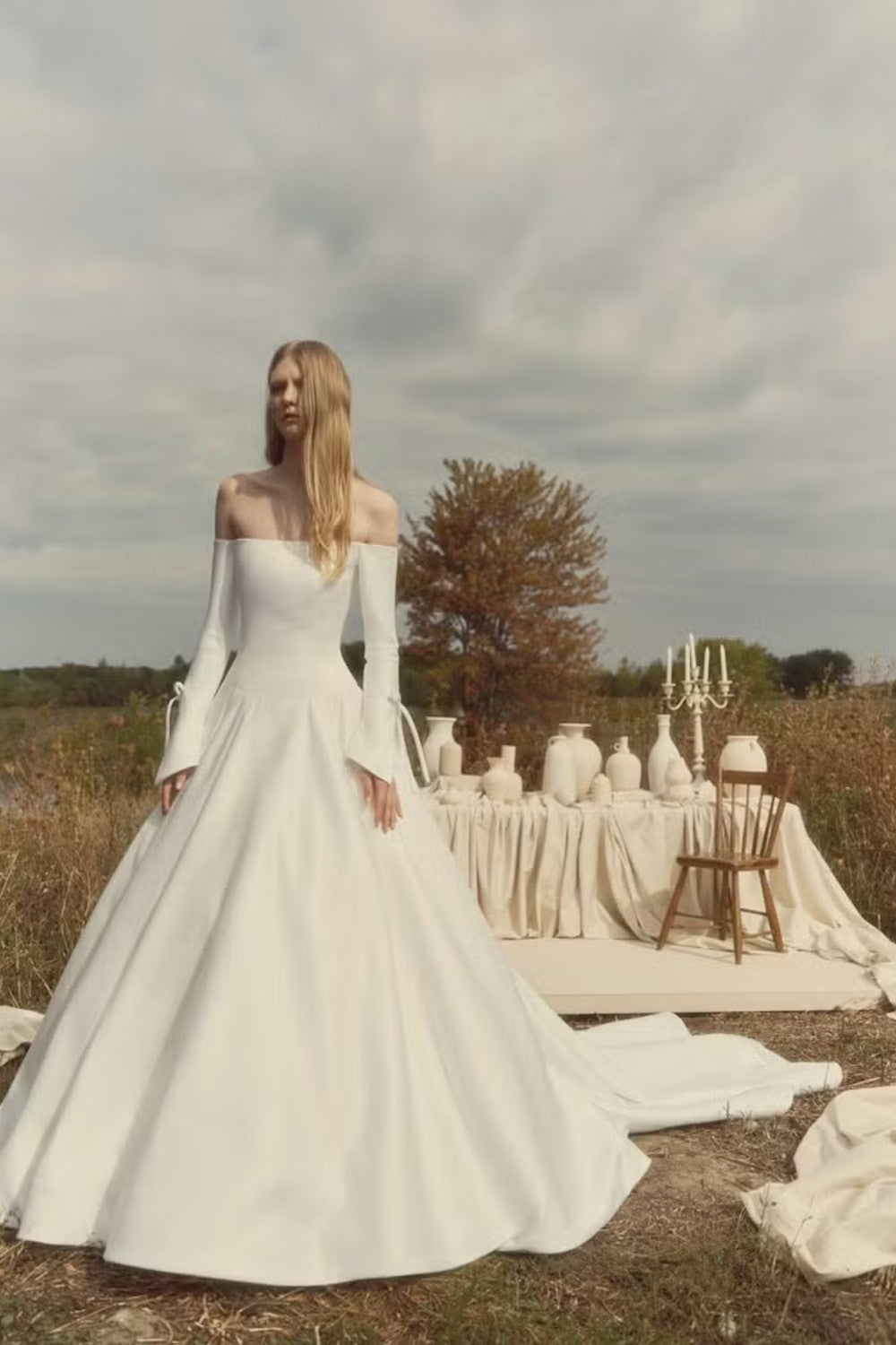 Timeless Off-The-Shoulder Ball Gown by Alyne by Rita Vinieris — image 1 of 2