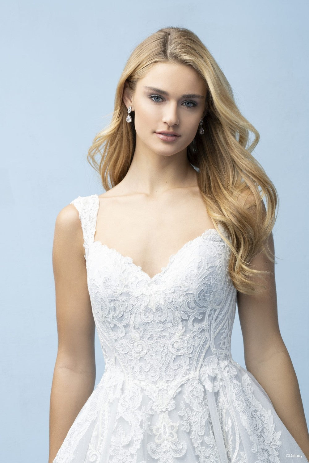 Romantic And Elegant Cap Sleeve Lace Ball Gown by Disney Fairy Tale Weddings Collection — image 2 of 3