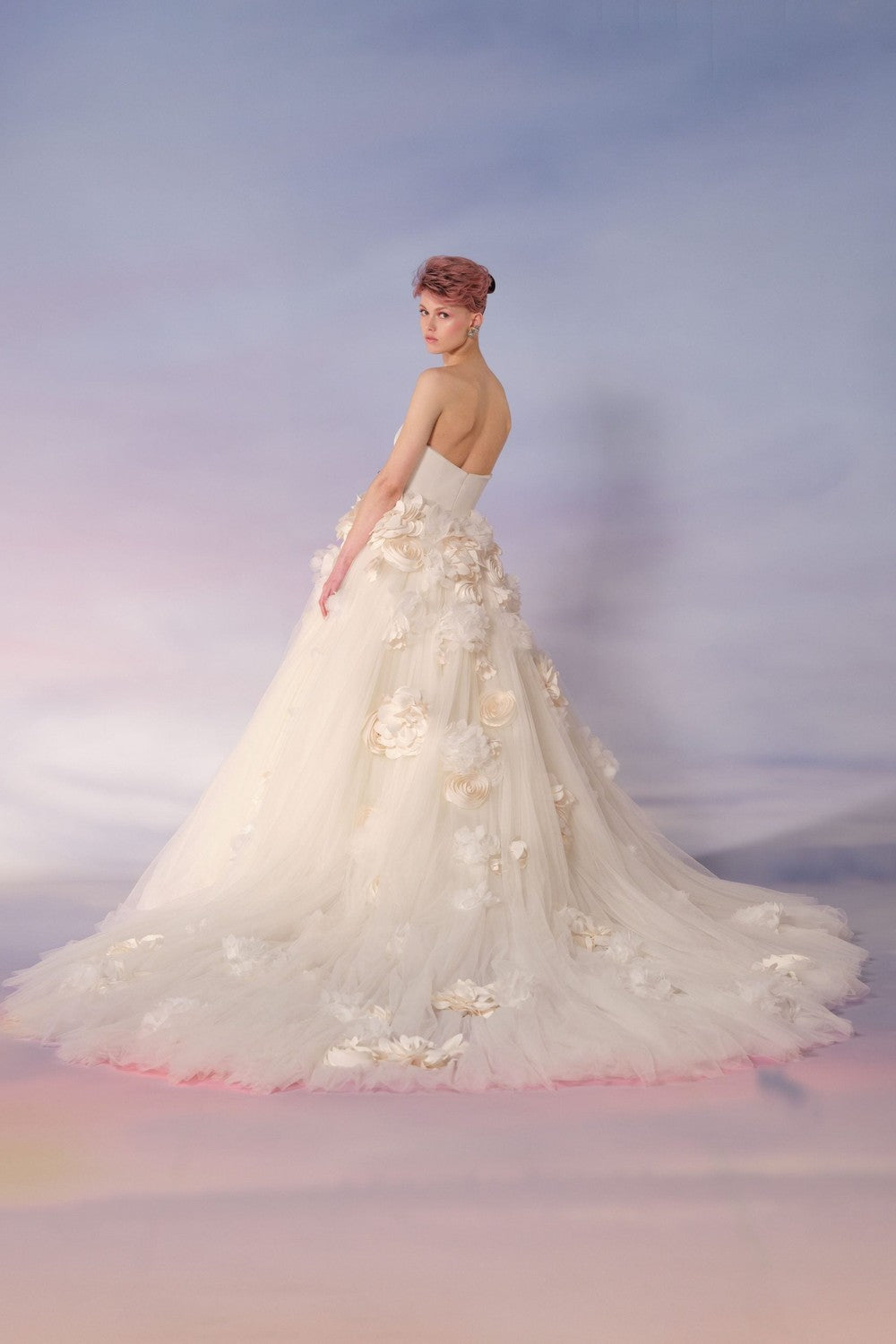 Dramatic 3D Floral Tulle Ball Gown by Viktor & Rolf — image 2 of 2