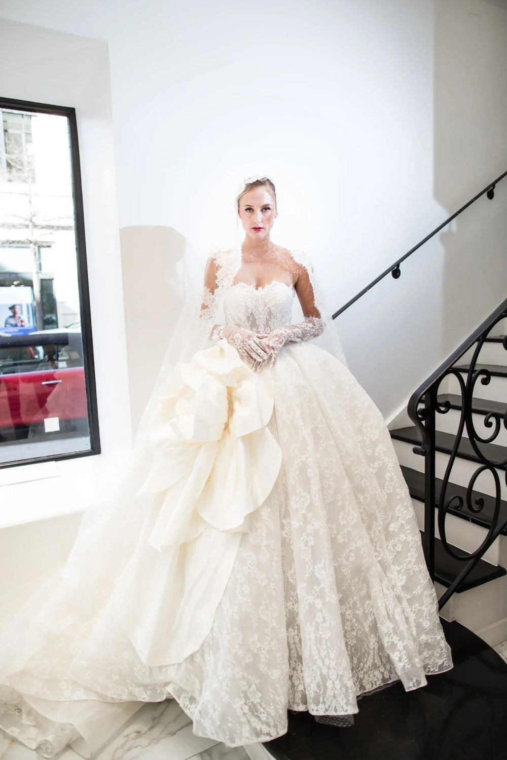 Couture Strapless Lace Ball Gown With 3D Floral | Kleinfeld Bridal Couture Strapless Lace Ball Gown With 3D Floral | Kleinfeld Bridal