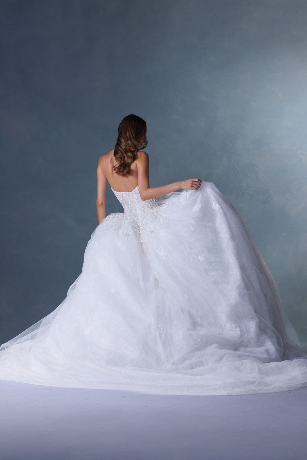 Dramatic And Regal Strapless Embellished Tulle Ball Gown by Heritage by Ines Di Santo — image 2 of 2