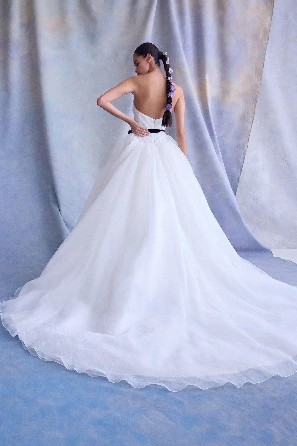 Romantic And Ethereal Silk Organza Drop-Waist Ball Gown by Ines by Ines Di Santo — image 2 of 2