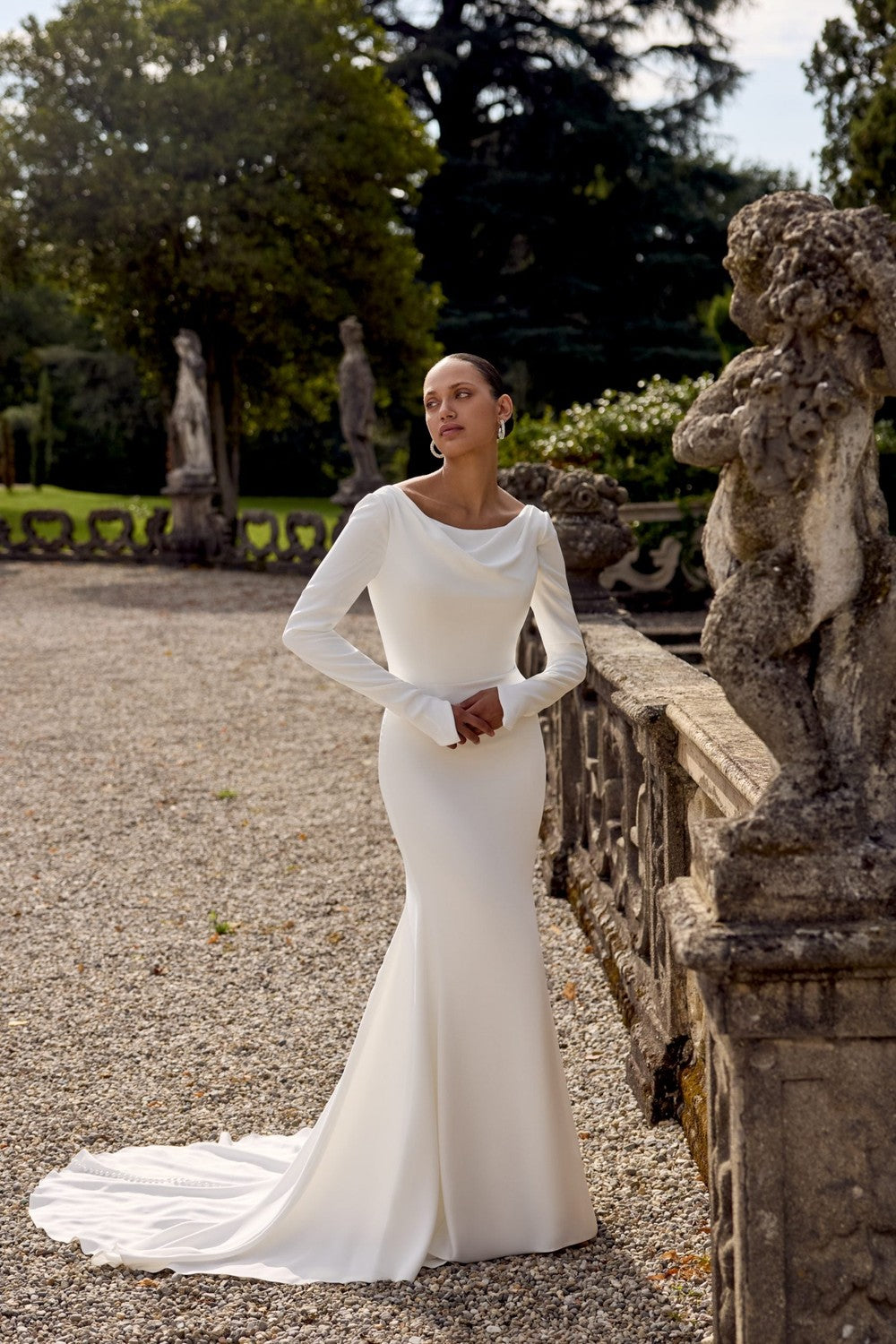 Open Back Fit-And-Flare Wedding Dress