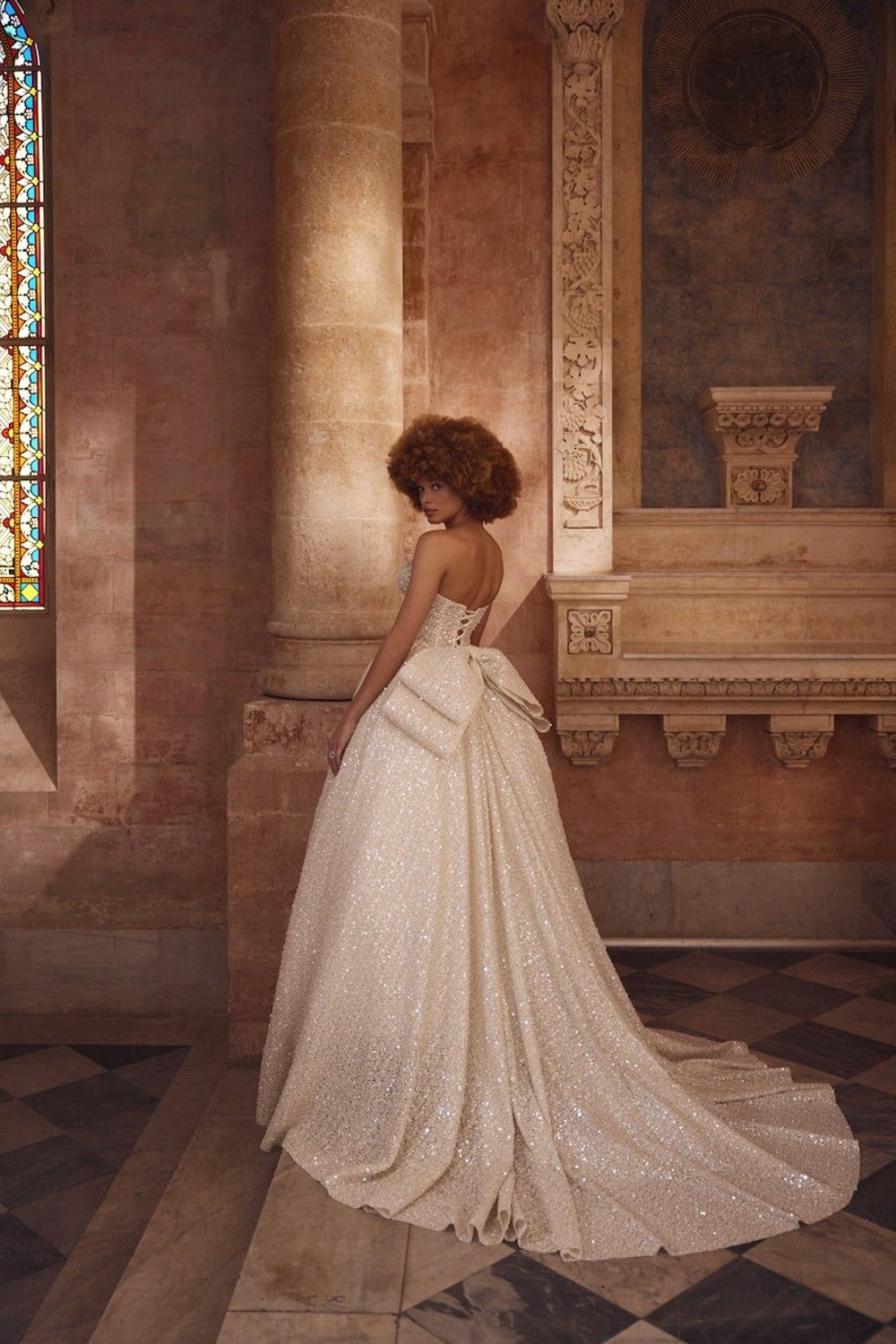 Corset Embellished Ball Gown With Bow by Love by Pnina Tornai — image 2 of 2