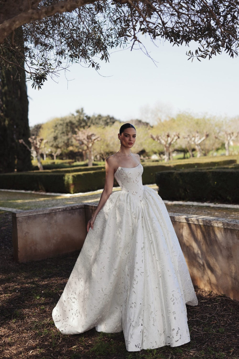 Plus-Size Romantic And Modern Eyelet Lace Ball Gown by Love by Pnina Tornai — image 2 of 3