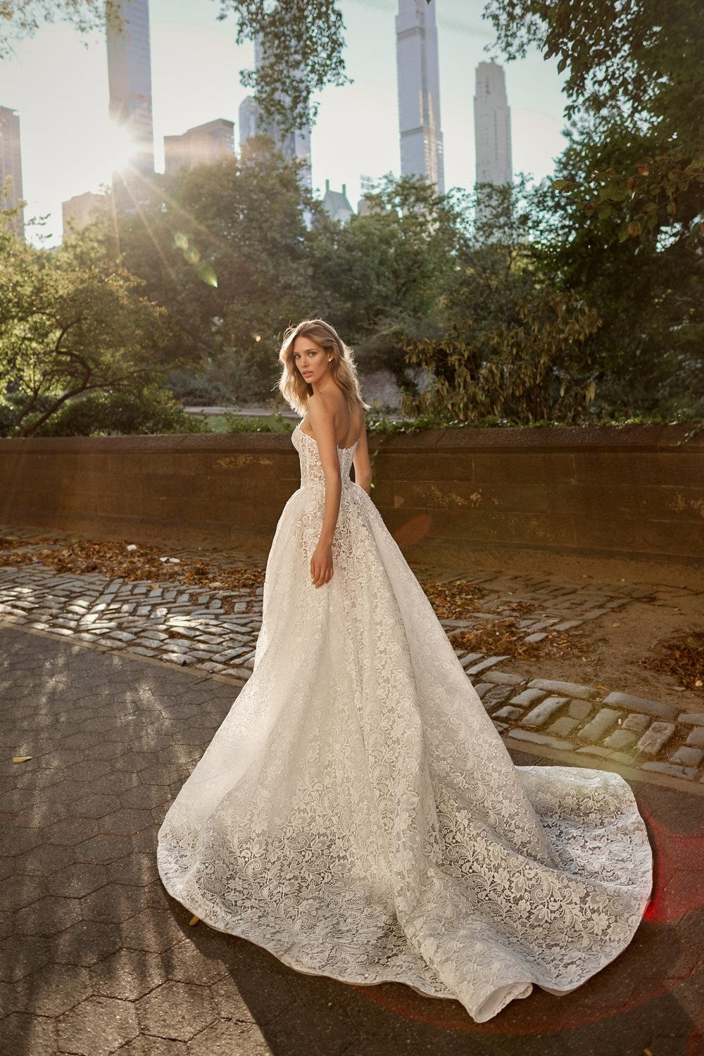 Romantic Basque-Waist Lace Ball Gown by Love by Pnina Tornai — image 2 of 2