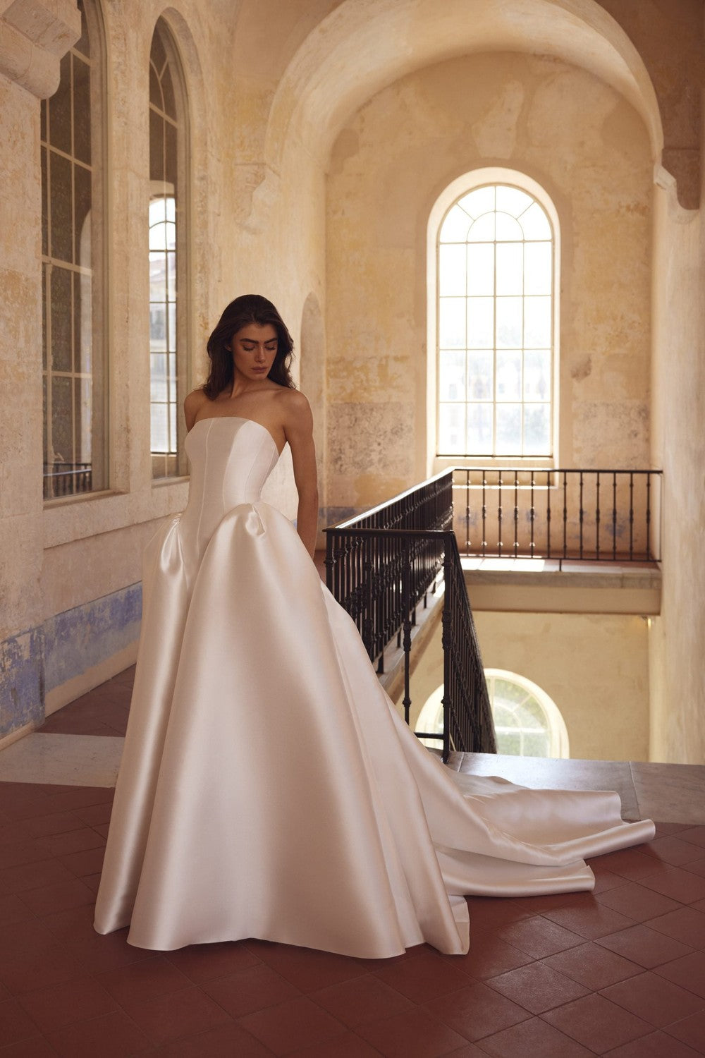 Simple Strapless Ball Gown by Love by Pnina Tornai — image 1 of 3