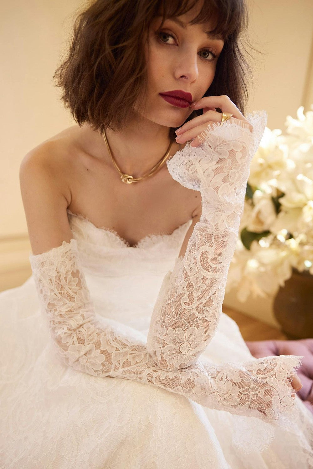 Ethereal All Over Lace A-Line Wedding Dress by Maggie Sottero — image 2 of 4