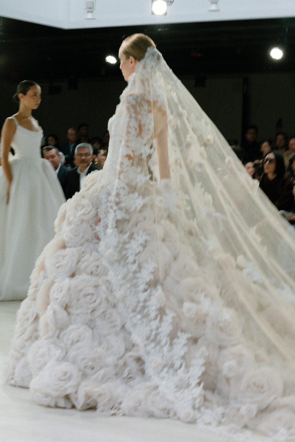 Dramatic Floral Ball Gown With Embroidered Bodice by Nicole + Felicia — image 3 of 3