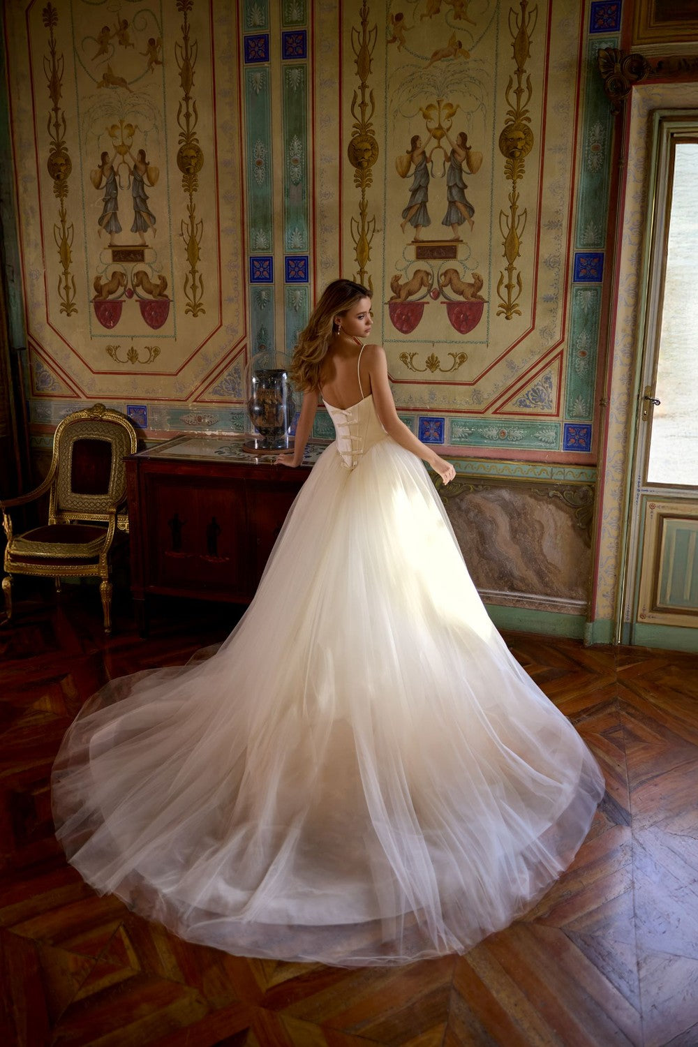 Plus-Size Chic And Simple Silk Tulle Ball Gown With Bows by Randy Fenoli — image 2 of 2