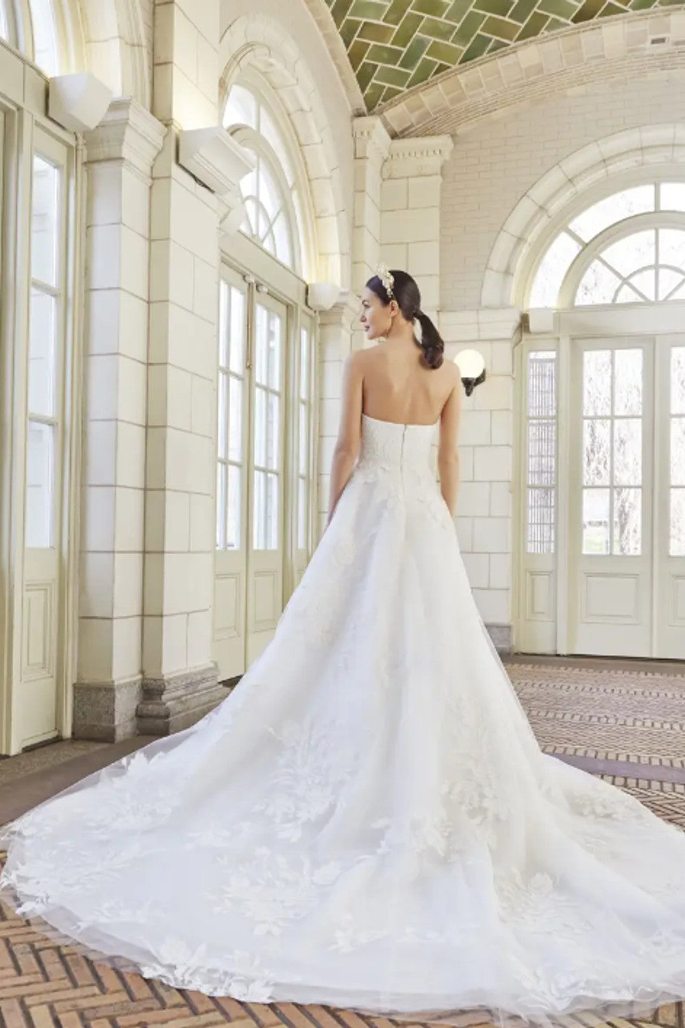 Romantic Hand-Painted Floral Ball Gown by Sareh Nouri — image 2 of 2