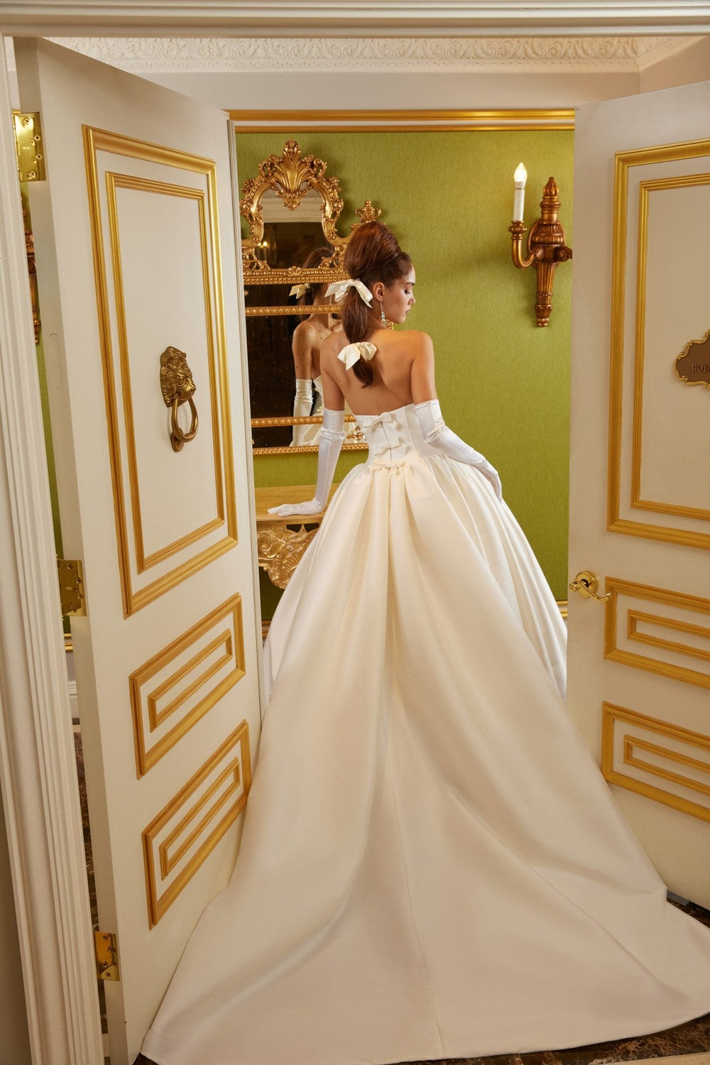 Timeless Drop-Waist Ball Gown With Bows by Sareh Nouri — image 2 of 2