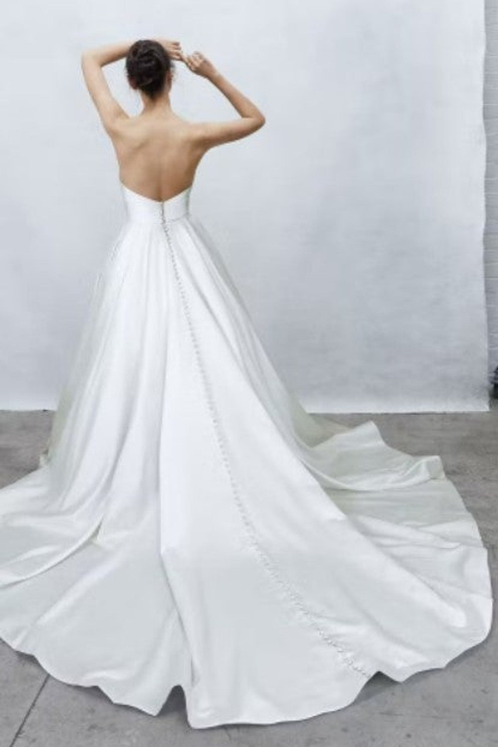 Satin Strapless Ball Gown with Empire Waist by Alyne by Rita Vinieris — image 2 of 2