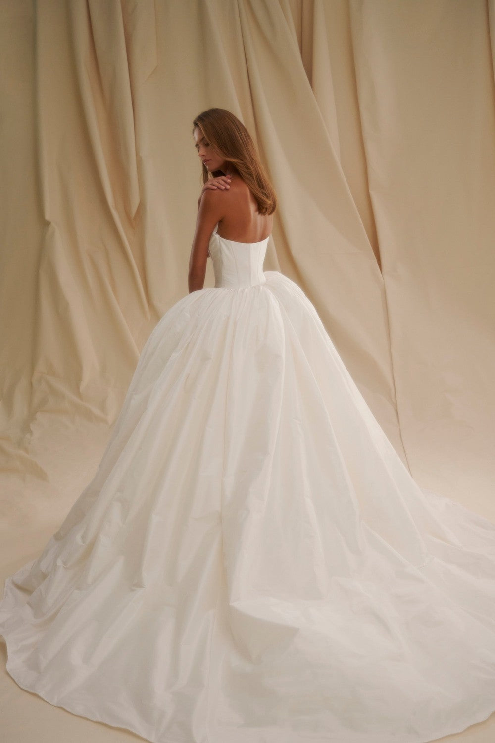Chic And Simple Cat-Eye Basque-Waist Ball Gown by Senstudio — image 2 of 2