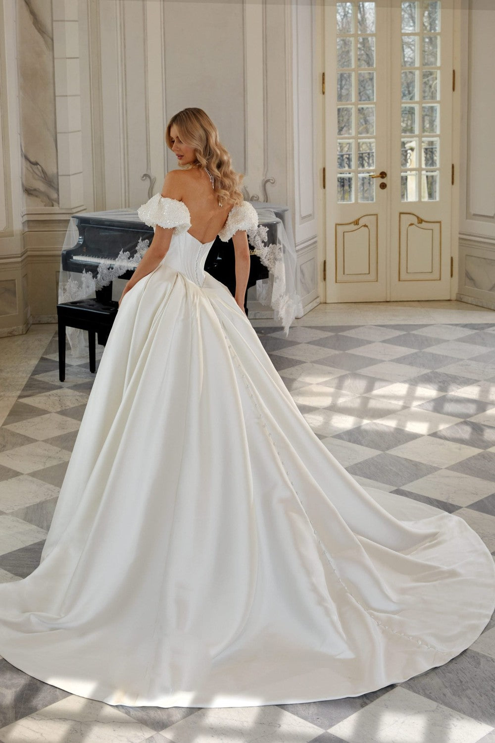 Timeless Ball Gown with Subtle Shimmer by Vanilla Sposa — image 2 of 2